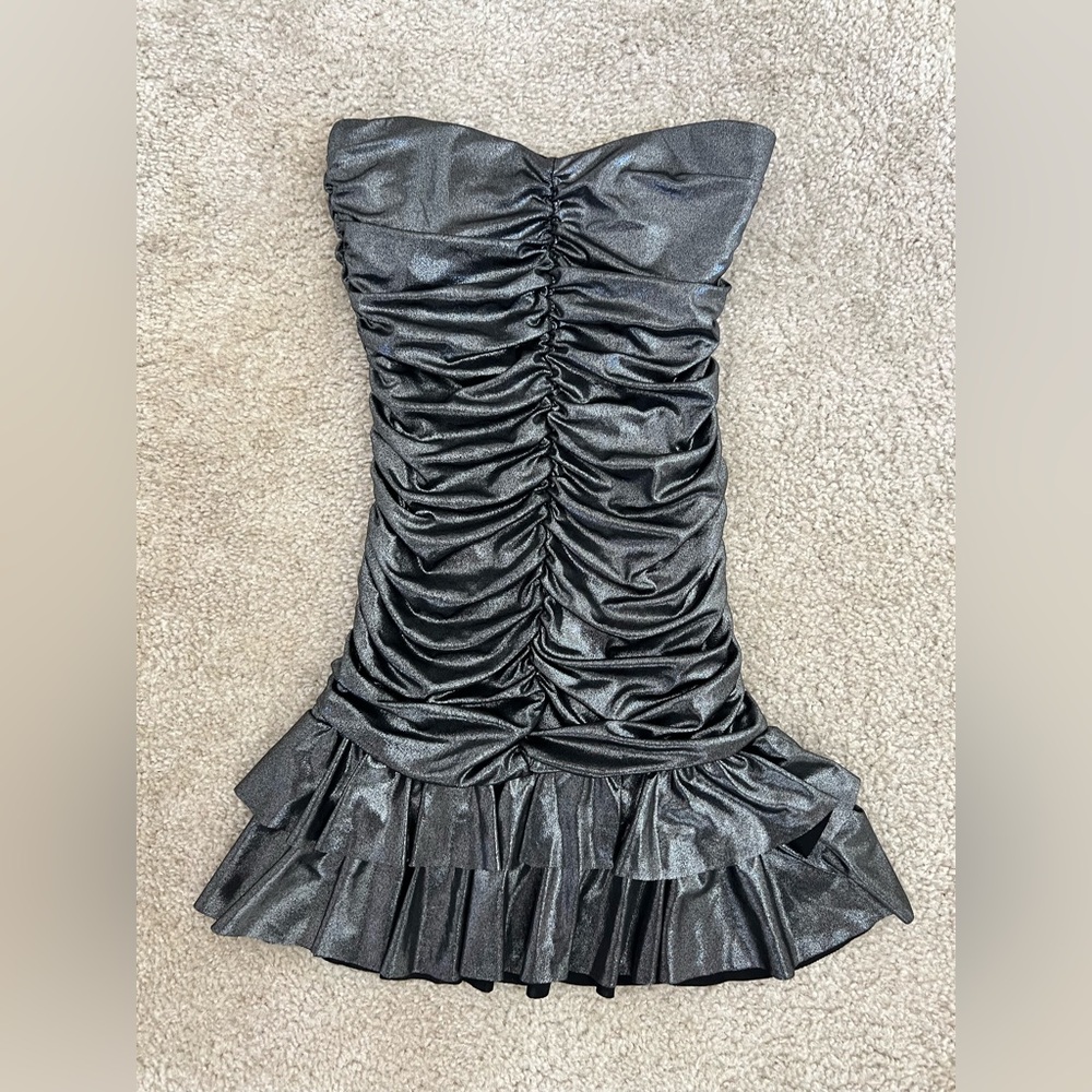 Bloom Silver Strapless Dress
